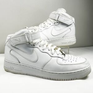 Nike Air Force 1 Mid ‘07 – All White – Men’s Size (11)
